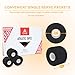 Athletic Tape, Cotton Elastic Sports Tape, Very Strong Easy Tear No Sticky Residue Tape for Ankle, Wrist, and Injury Taping, Suitable for Climbing, Basketball, White&Black (1.5in*10yd） (black, 6 Pack)