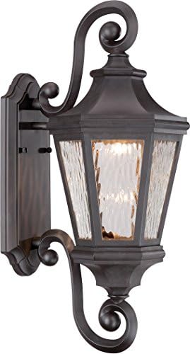 THE GREAT OUTDOORS 71822-143-L Hanford Pointe Outdoor LED Wall Mount, 1-Light, 14 Total Watts, 9-in H x 21.75-in W, Oil Rubbed Bronze