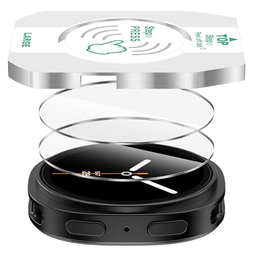 Suoman 2-Pack for Samsung Galaxy Watch 8 44mm Screen Protector, 9H Hardness Tempered Glass Protective Film +Positioning installation by Suoman - Used condition - US$7.49