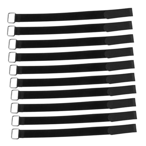 Happyyami 25 Piezas Leggings De Béisbol Bridas para Cables Correas para Cables Bucle Espinillera De Béisbol Correa De Repuesto para Protector De Mezcla De Nailon y Poliéster Black