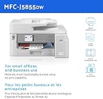 Brother MFC-J5855DW INGVESTISSEMENT A3 Imprimante couleur tout-en-un sans fil avec scanner, photocopieur et fax, 30 ppm Vitesse, 3.5"Ecran de Touch, Connectivité Mobile