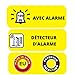 Lince Cerrojo Alta Seguridad 7930 RSA Alarma de 100dB-CROMADO, Cromado, 0
