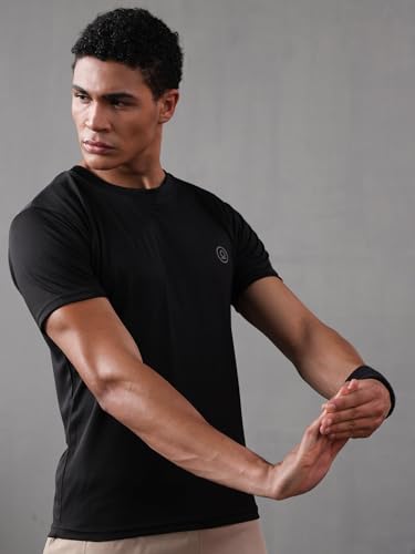 Image of CHKOKKO Gym T Shirts for Men Workout Activewear Solid Quick Dry Sports Tshirt for man Breathable Lightweight Half Sleeve Regular Fit Round Neck Running Boys T Shirt
