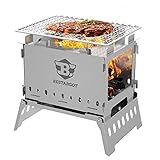 edc fleece 🍖【Vielseitiges 3-in-1-Design】 Der Bestargot-Campinggrill ist in einem 3-in-1-Design erhältlich, das als Grill und Herd dient. Er ist klein, aber mit großer Kochleistung. Das Grillnetz kann zum Grillen aller Arten verwendet werden Die Halterungen passen in einen Topf und eine Pfanne. Sie dienen auch zum Kochen von Wasser und zum Kochen von Speisen.