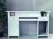 Mesa de Oficina Mostradores para Tiendas o Recepción Mueble Blanco con Rayas...