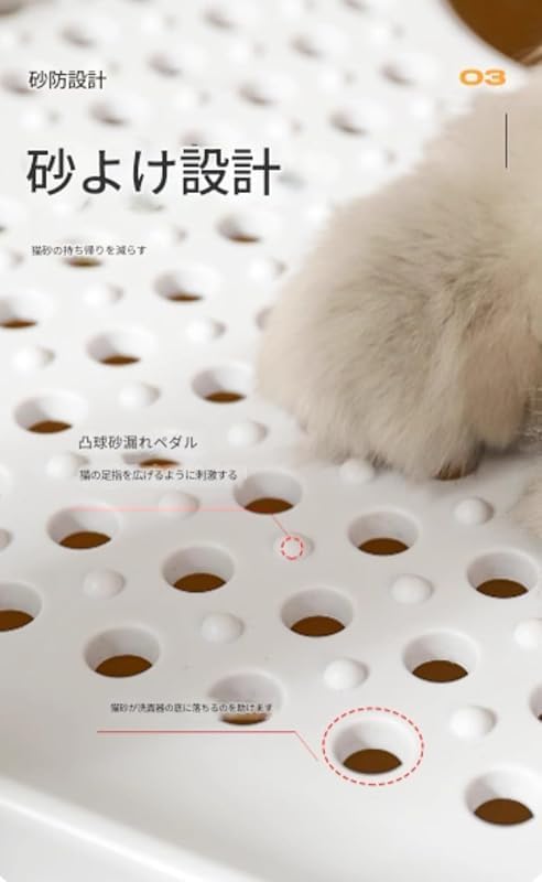 Rutexc トイレ本体、全閉鎖蓋付き猫砂盆 広寸法 猫砂飛散防止 コンパクト 清掃容易 広々 臭い防止 大型 実用ポータブル、お気