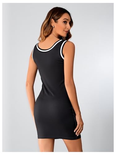 Image of SOLY HUX Womens Bodycon Mini Dress Sleeveless Tank Dresses Jersey 90s Outfits 2000s Clothing