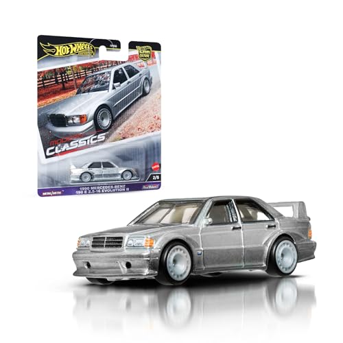 Hot Wheels Mercedes-Benz 190E, Car Culture Véhicules Circuit Legend pour enfants à partir de 3 ans et les adultes fans et collectionneurs, collection premium de véhicules à l’échelle 1/64, HRV98 Hot Wheels Mercedes-Benz 190E, Car Culture Véhicules Circuit Legend pour enfants à partir de 3 ans et les adultes fans et collectionneurs, collection premium de véhicules à l’échelle 1/64, HRV98