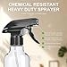 Uineko Spray Bottles 2-Pack, 10 Oz, Mist & Stream, Heavy Duty Spraying Empty Water Sprayer Bottle, BPA Free Plastic Refillable Containers for Cleaning Solutions, Plants, Hair, Essential Oils (Clear)