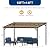 UDPATIO Outdoor Pergola, Awnings for Patio, Hardtop Lean to Gazebo with Sturdy Steel Frame and UV Resistant Polycarbonate Roof for Your Patio, Deck, Backyard (Black, 10'x14' FT)