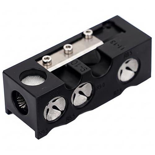 Moldeador de puntas para tacos de billar 5 en 1 kit de reemplazo en ABS negro para mantenimiento
