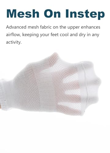 Mens White Ankle Socks Cotton Running Athletic Low Cut No Show Socks Size 9-12 for Women4