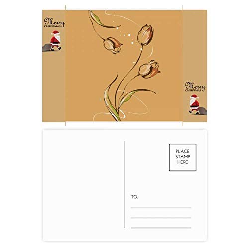 Cartes postales tulipes peintes à la main : lot de 20 pièces d'artisanat d'art uniques