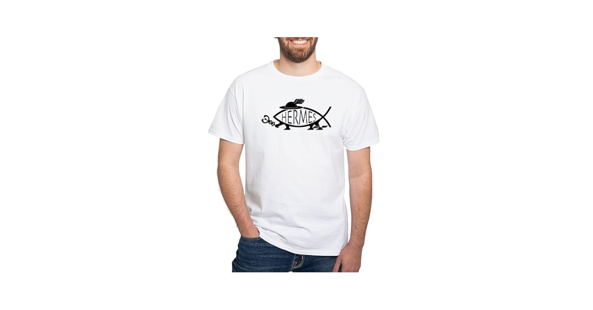 HERMÈS グラフィックプリント Tシャツ M HERMES(エルメス) プリント半袖Tシャツ ネイビー サイズ XS