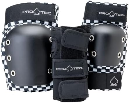Pro-Tec Street 3-Pack Pad Set - Protective Gear for Skateboarding...