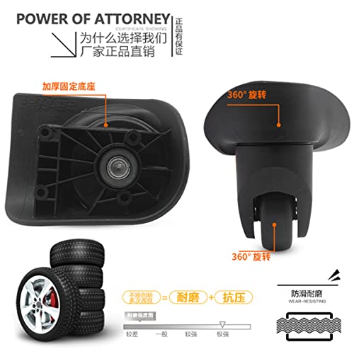 Luggage Suitcase Wheels Swivel Wheel Replacement Travel Suitcase Wheels Plastic Bearings Repair Set for Luggage Kits (A-20-YF)3