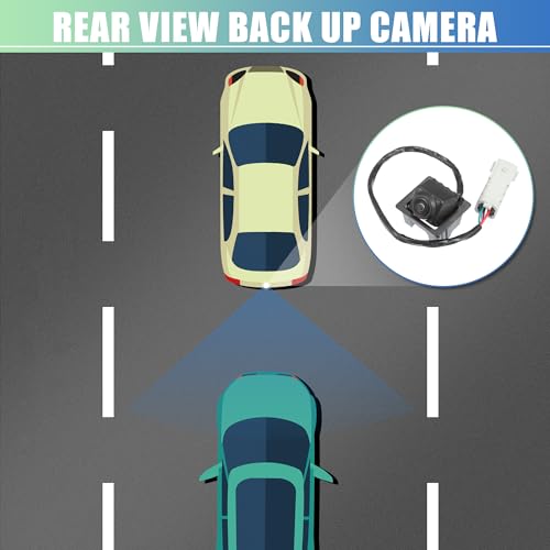 Image of X AUTOHAUX Car Rear View Camera Car Rear View Backup Camera No.22913698 /95407397 for GMC Terrain 2010-2017 Black