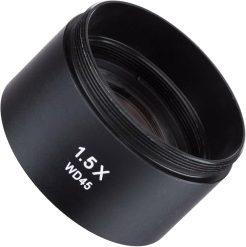 Image of AmScope SM15 1.5X Barlow Lens for SM and /or SW Stereo Microscopes (48mm)
