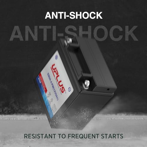 Image of YB9A-A ATV Battery, 12N9-4B-1 UPLUS AGM Motorcycle Snowmobile Batteries EB9A-4-PW 12 Volt 9 AH, Rechargeable Maintenance Free SLA