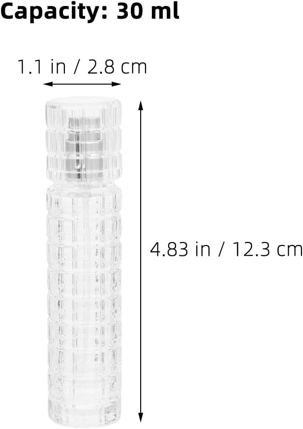 Luxshiny 2 Pack 30Ml Glass Cocktail Atomizer Spray Bottles Refillable Bitters Sprayer Portable Mist Sprayer for Perfume Essential Oils Bar Use