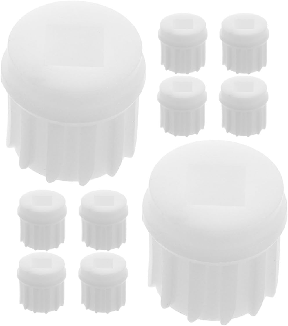 10pcs Tooth Meat Grinder Screw Gear Replacement Part with Plastic Sleeve, Precision Crafted Pp Material for Food Processor and Meat Grinder, for Mincing and Sausage Stuffing