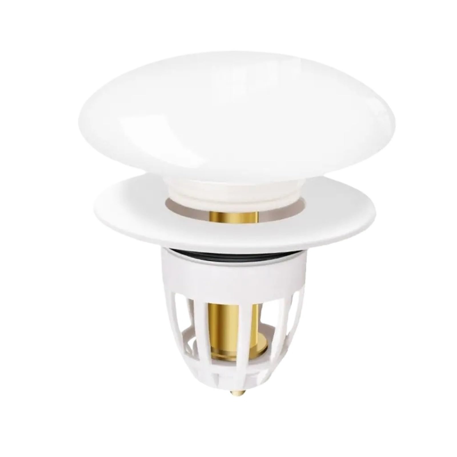 4pcs Ceramics Bathroom Sink Plug Stopper Drain Anti-Odor Pressure Pop Filter Universal For Kitchen