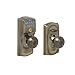 SCHLAGE FE595 CAM 609 GEO Camelot Keypad Entry with Flex-Lock and Georgian Style Knobs, Antique Brass