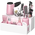 BYUNER Hair Dryer Holder, Hair Tools Organizer for Dressing Table, Hair Dryer and Straightener Holder for Bathroom Countertop Hairdryer Storage Stand Care Styling, Hair Blow Dryer Holder for Vanity