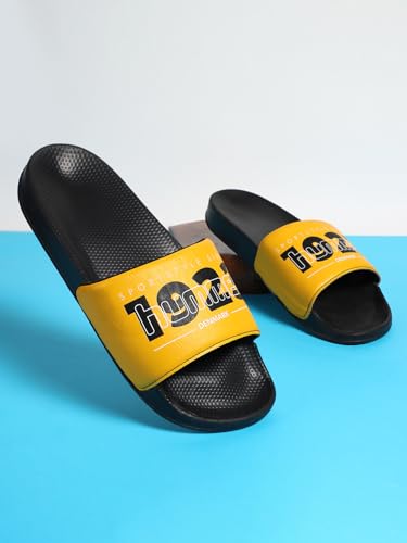 Image of hummel TREFF MEN SLIDERS Comfortable Cushioned Sole Arch Support Durable Lightweight Flexible Trendy Style Flip flops and Slippers Slides for Men Daily use Chappal