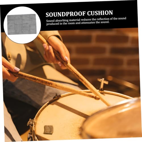 1Pc Durable Soundproofing Mat Acoustic Cushion para tambores Reduce el eco Reverberación para estudios Uso doméstico miniatura 4