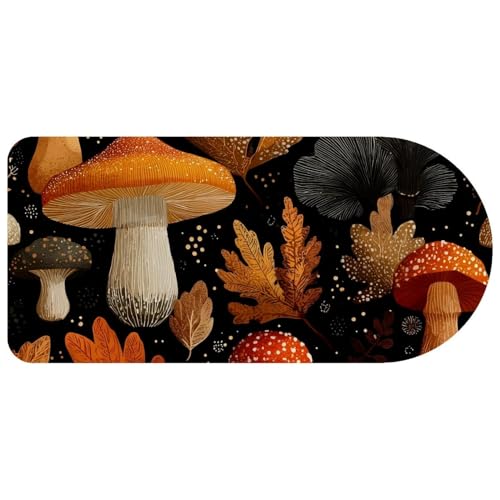 Grand tapis de souris de jeu automne 73x35cm avec base caoutchouc