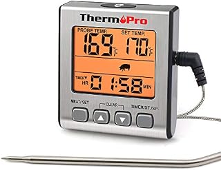 ThermoPro TP-16S Digital Meat Thermometer Smoker Candy Food BBQ Cooking Thermometer for Grilling