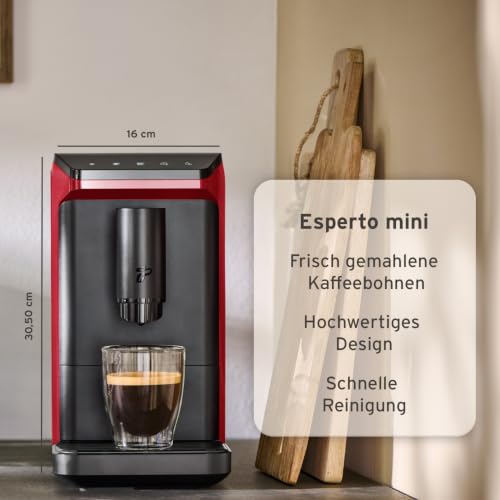 Tchibo Kaffeevollautomat Esperto mini, Rot, Kaffeeprobierset gratis – Ansicht 3