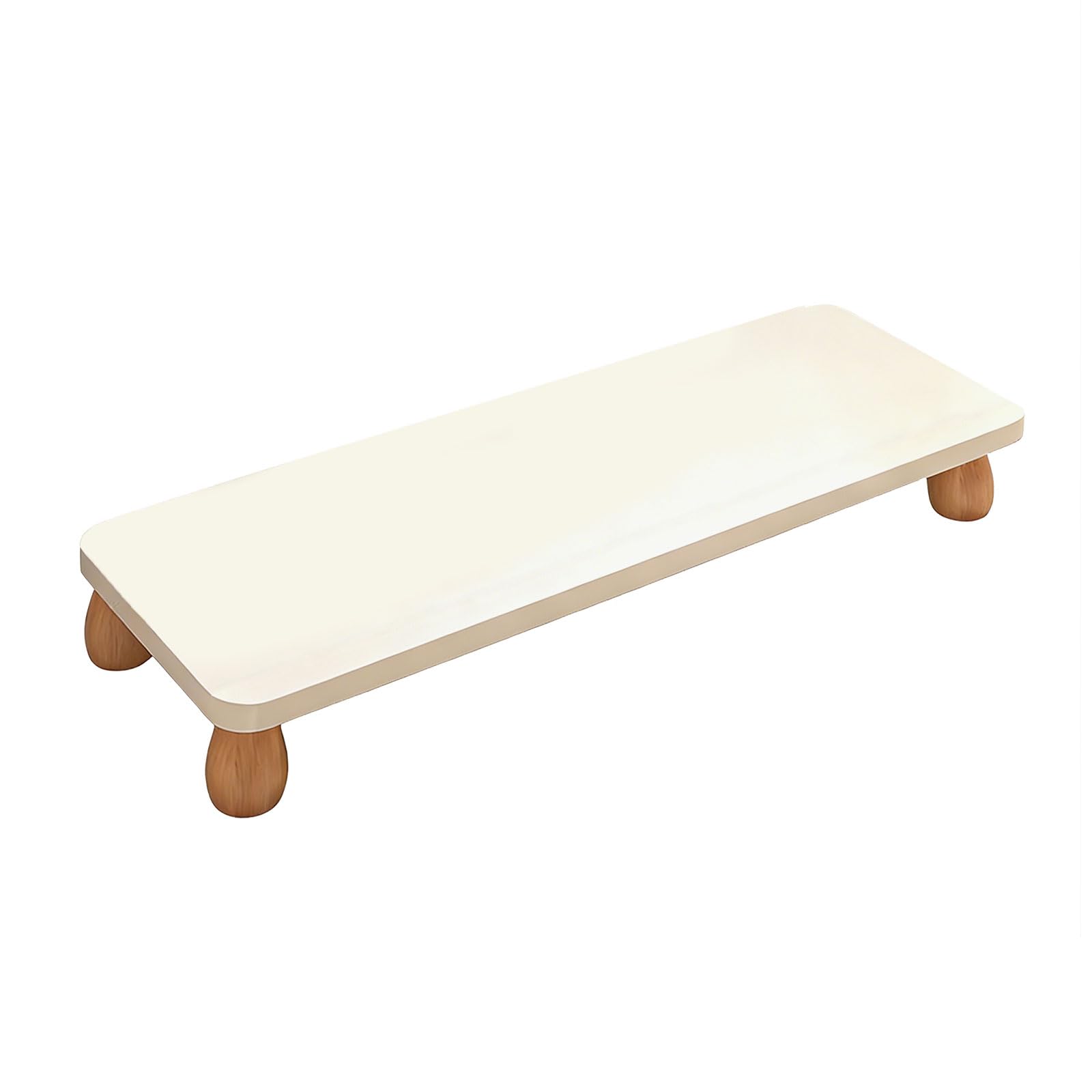 Supporto per monitor in legno con spazio extra per riporre lo schermo del computer, per organizzare la scrivania e pianificare la scrivania ergonomica