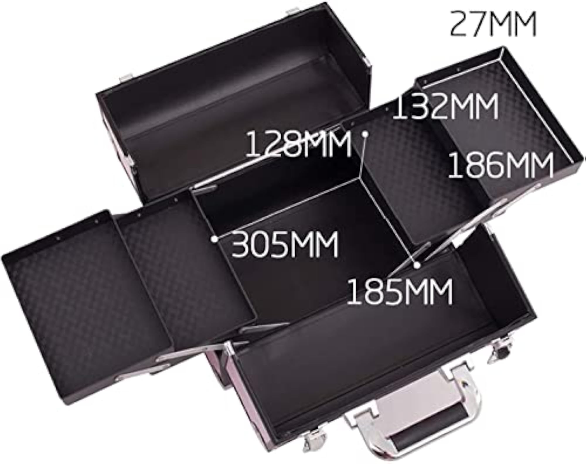 Professional Beauty Makeup Cosmetic Vanity Case, Multi-Functional