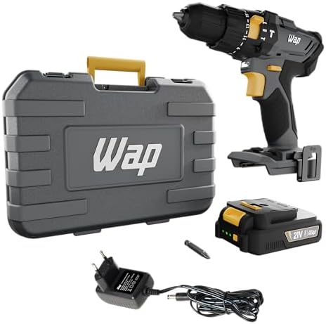 WAP Parafusadeira e Furadeira com Impacto à Bateria 3/8" 21V K21-...