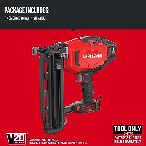 CRAFTSMAN V20 Cordless 16 Gauge Finish Nailer