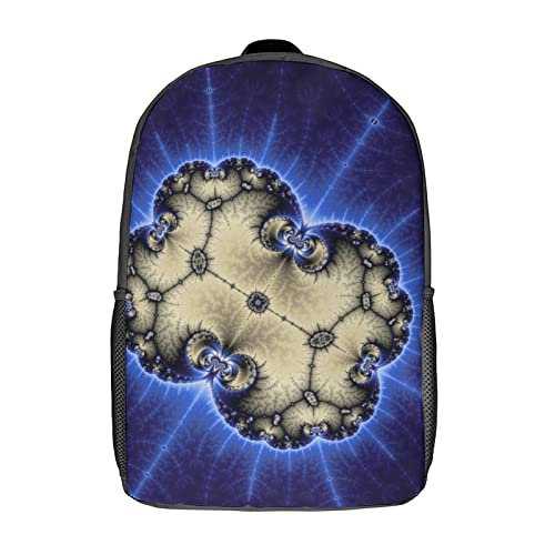 Sac à dos d'école Fractal pour enfants cartable mixte imprimé 3D 17 pouces léger