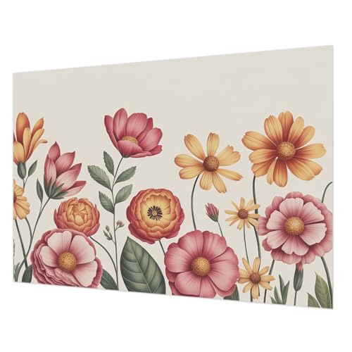 Papier peint intissé facile à nettoyer Tulup composition florale - 2