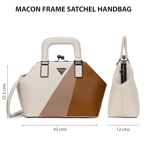 Image of Lavie Signature Women's Macon Frame Satchel Bag | Satchel Handbag for Work | Ladies Purse | Stylish Shoulder Bag | Gift for Women
