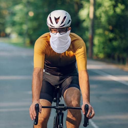 Image of Geyoga 2 /4 Pack Cooling Neck Gaiter Summer Breathable Balaclava Face Mask with Mesh Holes UV Protection Sun Scarf Men Women