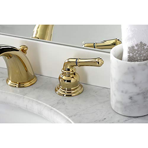 Kingston Brass KB962B Widespread Bathroom Faucet, Polished Brass by Kingston Brass - Image 2