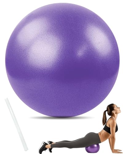 ZEXIJOW Palla Pilates Piccola,25 cm Antideflagrante e antiscivolo Fitball Softball da Fitness,Soft Fit Ball Pallone Palloni Attrezzi per Yoga Ginnastica Fisioterapia Ritmica Gravidanza Casa Bambina