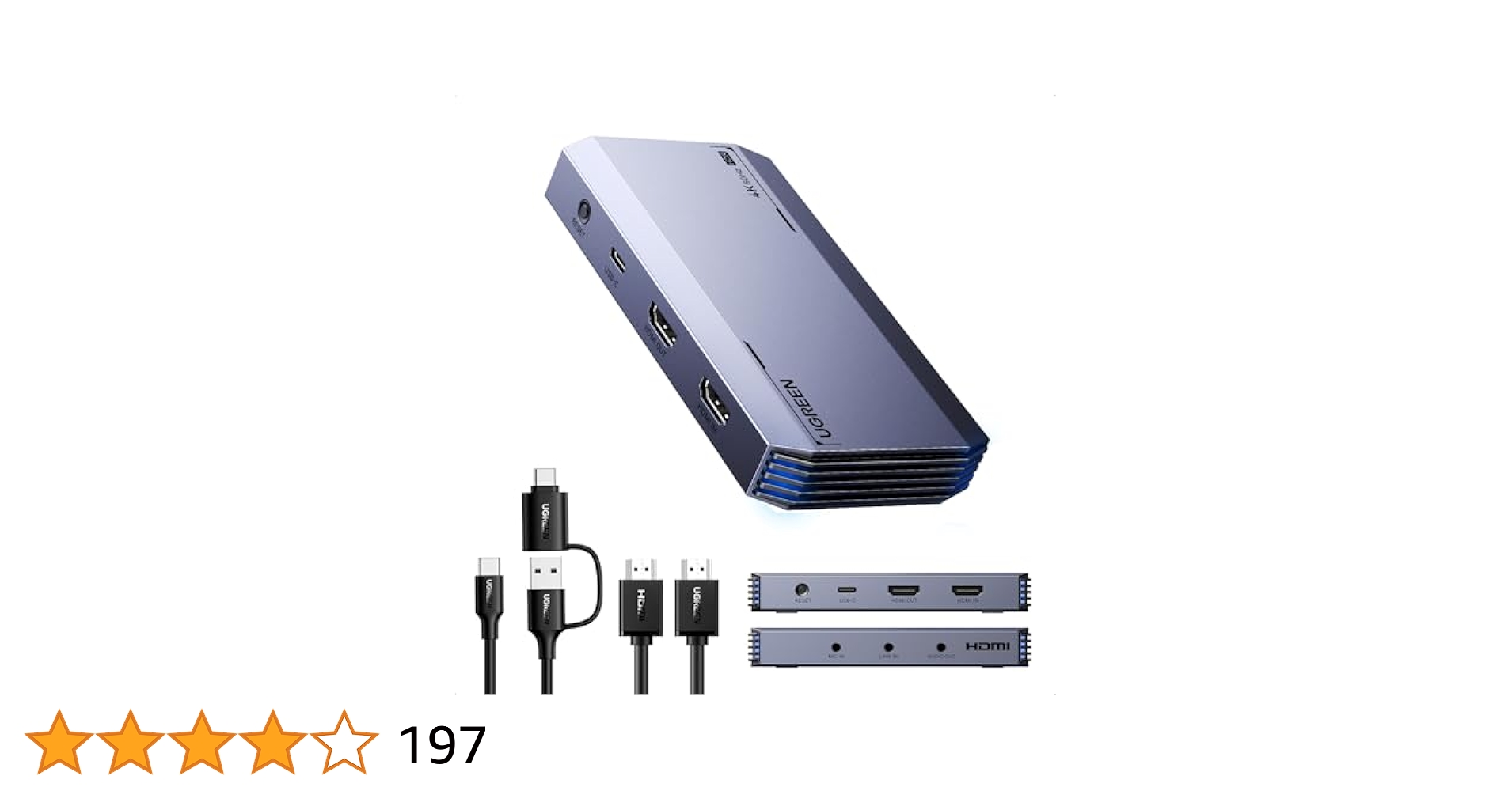 Switch2 対応 準備 4K@60Hz キャプチャーボード UGREEN Switch2 対応 準備 4K@60Hz キャプチャーボード UGREEN Amazon