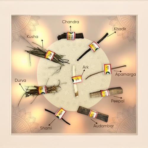 Image of Navgrah Samidha for Hawan & Pooja | Pack of 9 Sacred Woods | Natural & Chemical-Free | Shastra Sammat for Rituals & Hawan | Woods for Surya, Chandra, Mangal, Budh, Guru, Shani, Rahu and Ketu