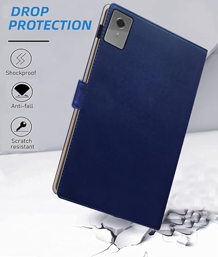 Image of TGK Flip Cover for Lenovo Idea Tab Plus 12.1 inch Tablet Case TB361FU TB361ZU with Stylus Holder (Blue)