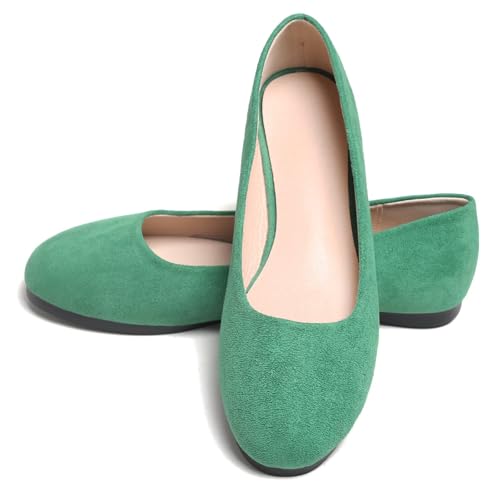 Image of Dear Time Women's Flats Comfortable Slip On Ballet Flats Soft Solid Casual Shoes