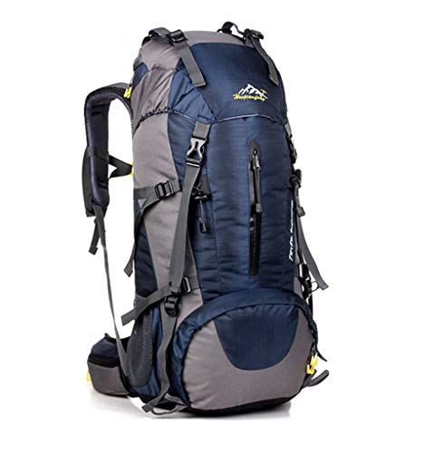 Mochila de senderismo de 50l  de montañismo de 60 con cubierta de lluvia para hombres