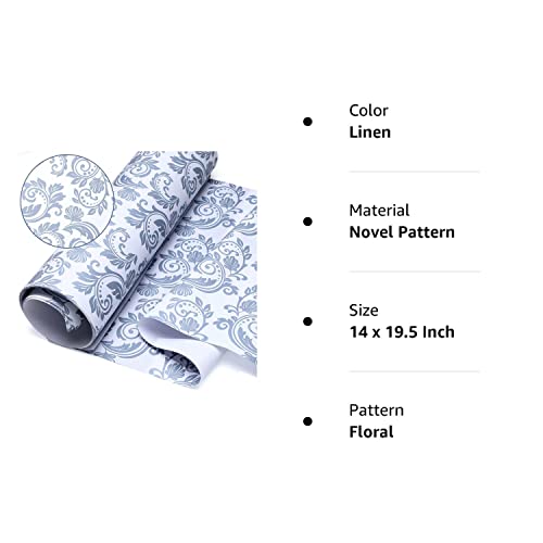 Eersida 20 Sheets 14 X 19.5 Inch Scented Drawer Liners Fragrant Drawer Liners For Dresser Drawer Paper Liner Non Adhesive Paper Sheets For Kitchen Cabinet Home Shelf Closet (Novel Pattern, Linen) #TOP7