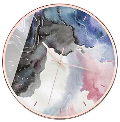 Horloge Murale Maison Motif Abstrait Sans Tic-Tac pour Sommeil Profond Enfant